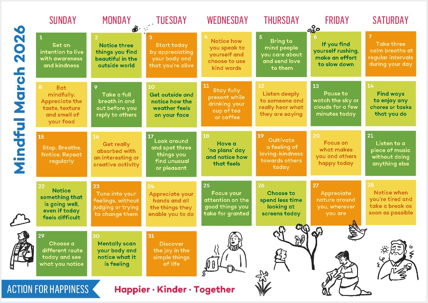 Action for Happiness – Mindful March