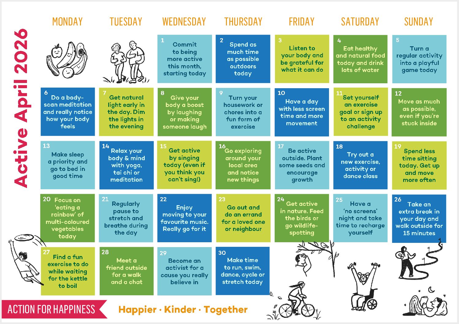 Action for Happiness – Active April